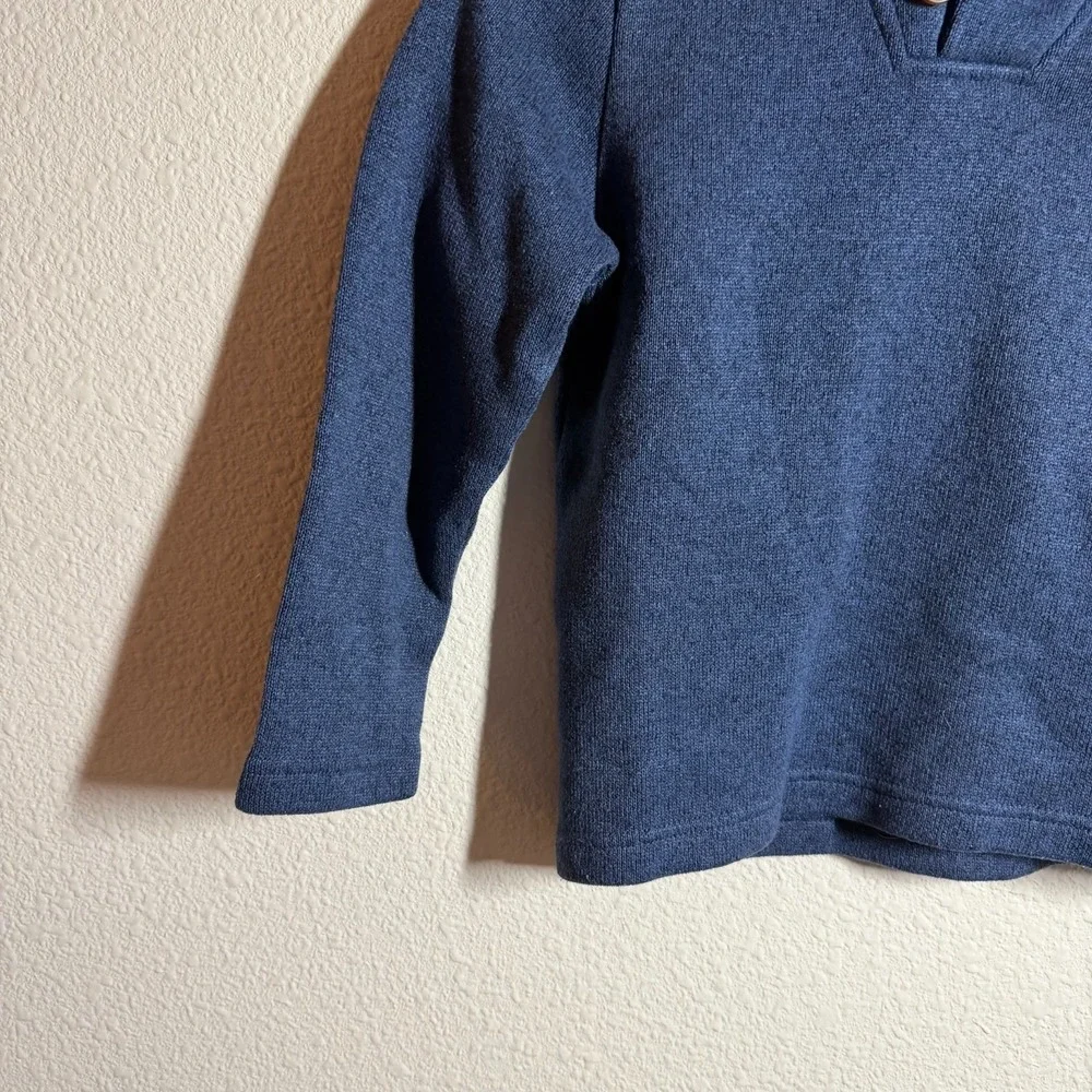 Old‎ Navy Shawl Collar Sweater Boys S 6-7 Navy Blue Long Sleeves Fleece Pullover